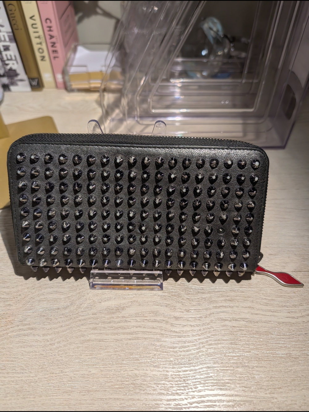 Christian Louboutin Panettone Wallet Black with COA
